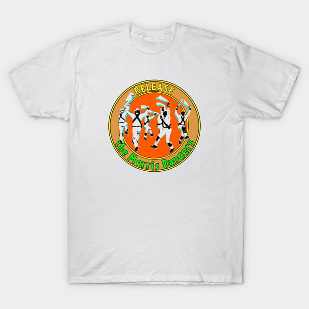 Morris Dancers T-Shirt by Retro-Matic